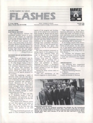 Inter-American News Flashes | June 1, 1986