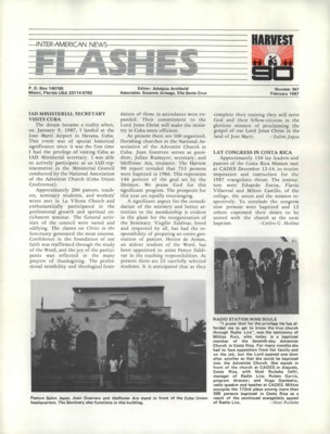 Inter-American News Flashes | February 1, 1987