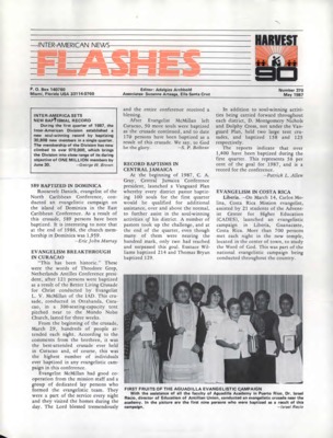 Inter-American News Flashes | May 1, 1987