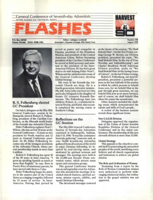 Inter-American Division News Flashes | August 1, 1990