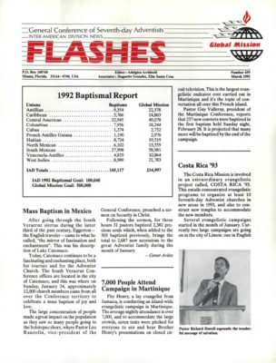 Inter-American Division News Flashes | March 1, 1993