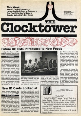 The Clock Tower | February 14, 1986