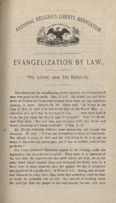 Evangelization By Law