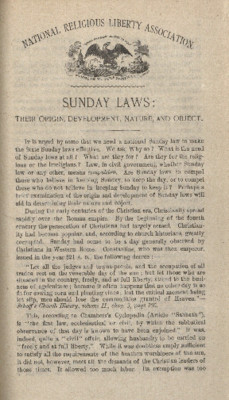Sunday Laws
