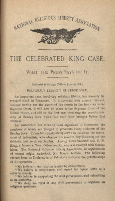 The Celebrated King Case