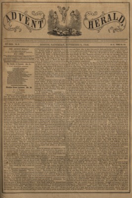 The Advent Herald | November 3, 1849
