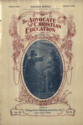 The Advocate of Christian Education | December 1, 1901