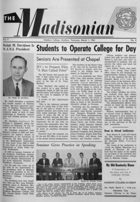 The Madisonian | March 1, 1961