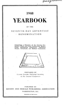 Seventh-day Adventist Yearbook | January 1, 1948