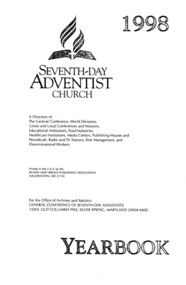 Seventh-day Adventist Yearbook | January 1, 1998